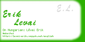 erik levai business card